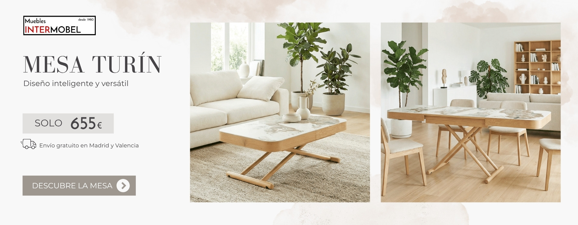Mesa elevable en promoción